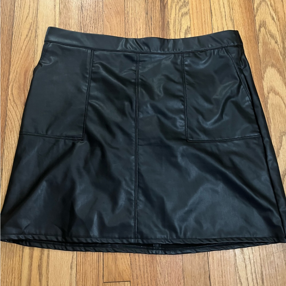 Maurice’s faux leather skirt
